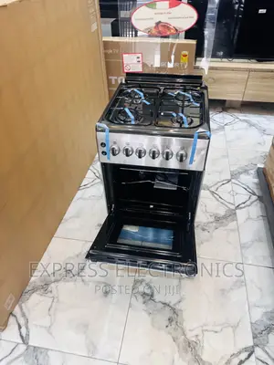 Turkish Made 50/60 Gas Cooker Oven Grill 4burner Sliver