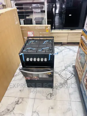 Fabulous Job Gas Cooker Oven Grill 4burner 50/50 Black