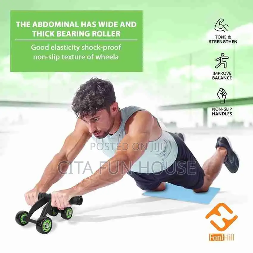 4 Wheel AB Roller Exercise Machine