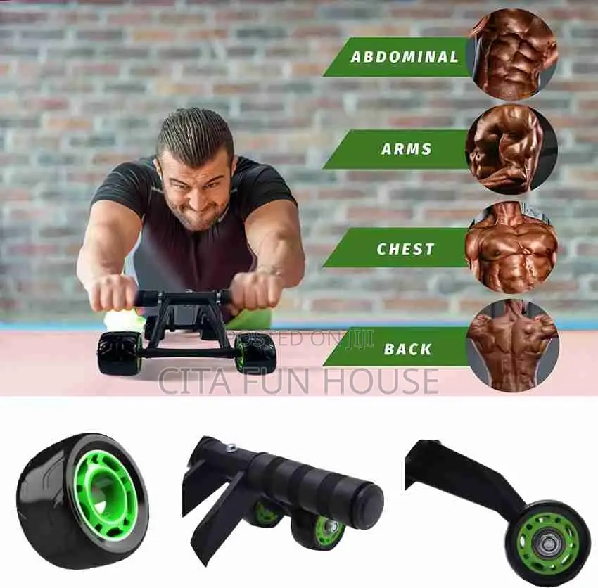 4 Wheel AB Roller Exercise Machine