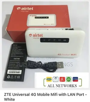 ZTE Universal 4G Mobile Mifi With LAN Port - White
