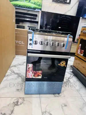 Sliver Gas Cooker New Line4burner 50/60 Ignition Oven Grill