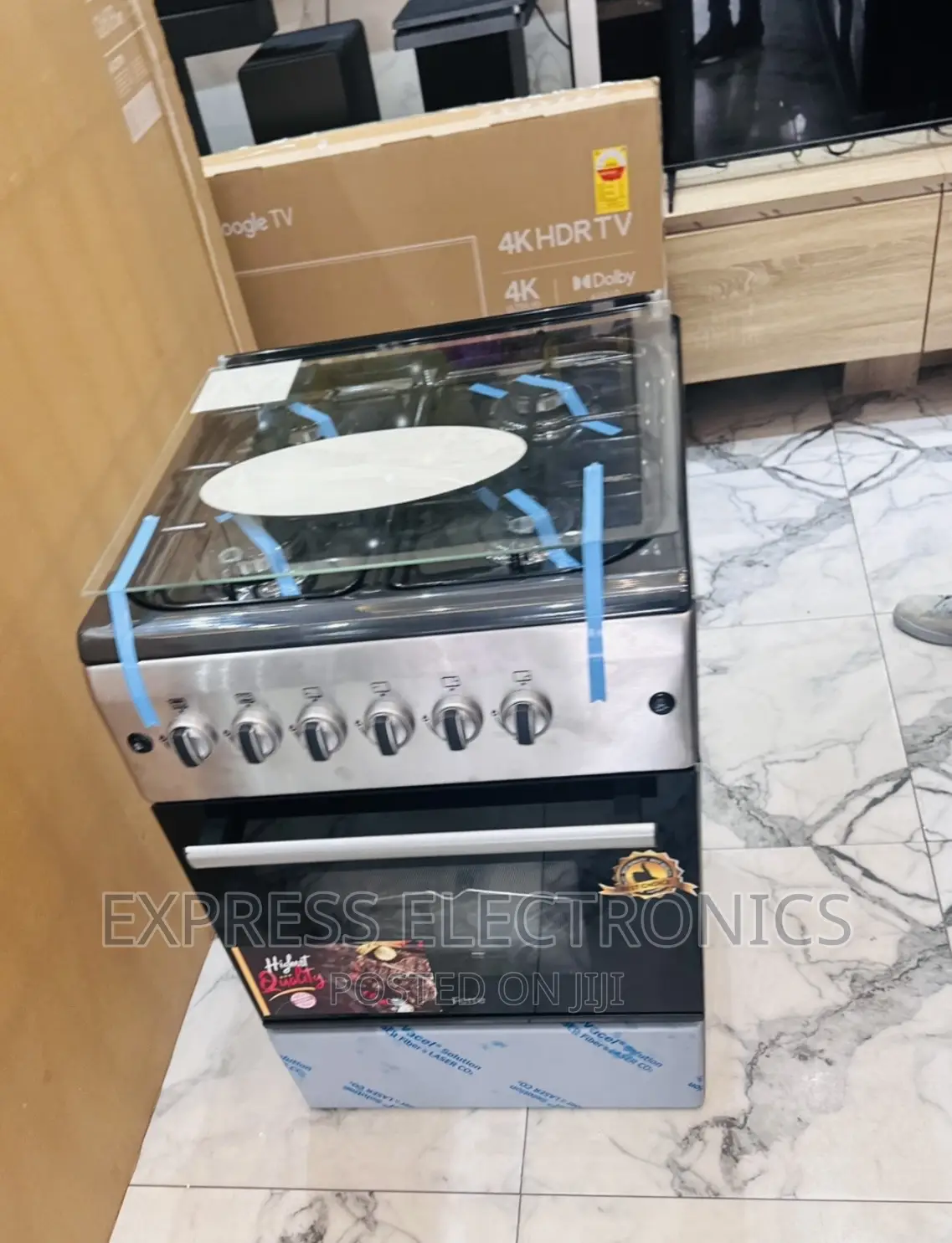 Unique Design Sliver New Line Gas Stove 60/60 4burner