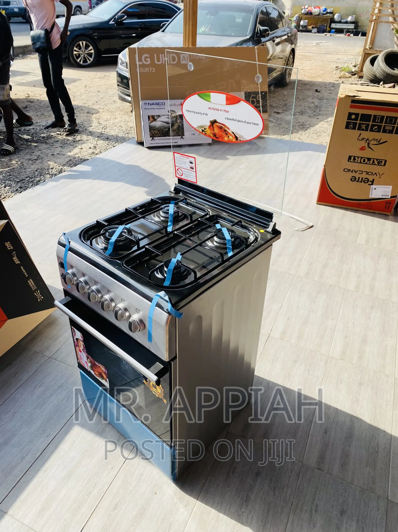 Anti-Rust Ferre 50x60 Auto Ignition 4 Gas Burner(New Line)