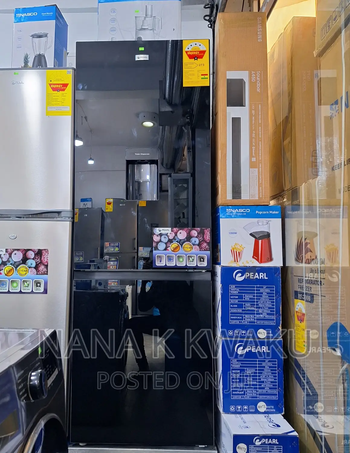 Pf400b_pearl Pf400b Double Door Fridge With Bottom Freezer