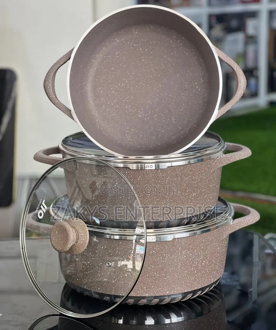 Granite Non Stick Jumbo Sizes 3set