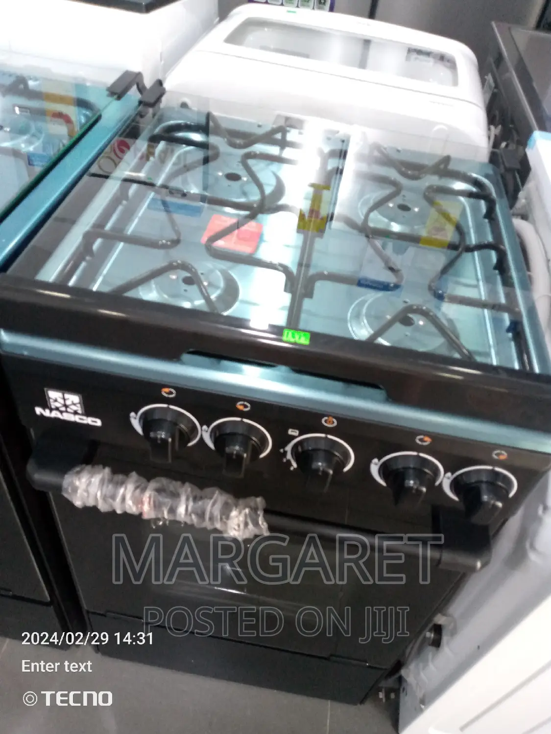 Nasco 4 Burners Gas Cooker