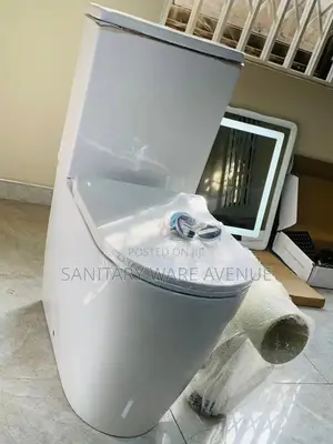 Water Closet - Slim Tank Toilet - S-Trap Toilet Seat