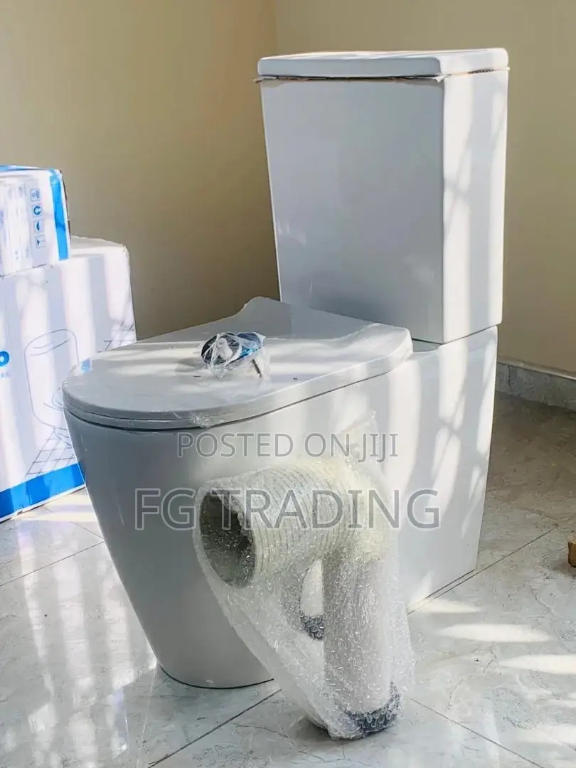 Water Closet - Slim Tank Toilet - S-Trap Toilet Seat