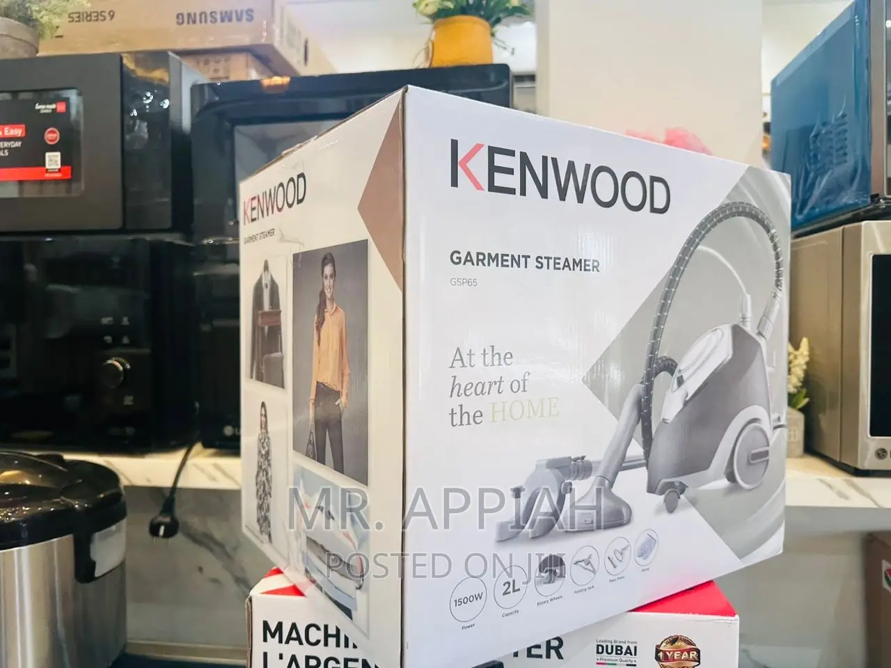 Brand New Kenwood Garment Steamer(1500watt).