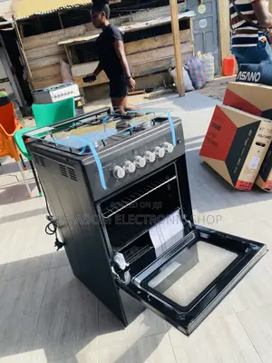 Shop Quality Volcano 50x50 4 Gas Burner + Oven(Black).