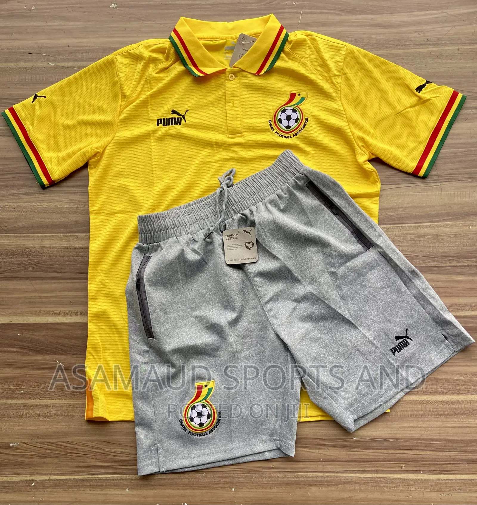 Original Ghana Lacost Top and Down at Cool Price