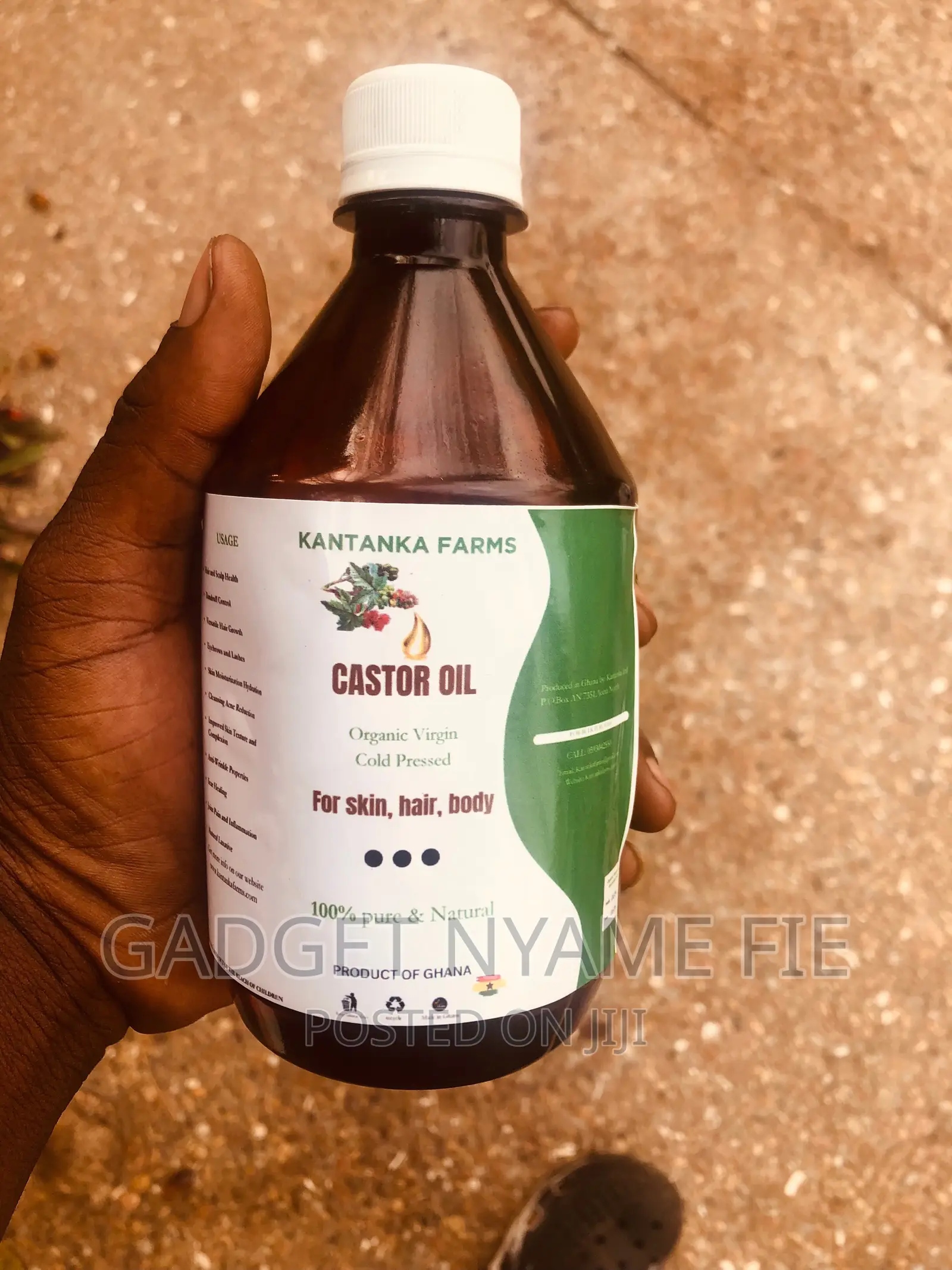 Virgin Cold Pressed Castor Oil 500ml