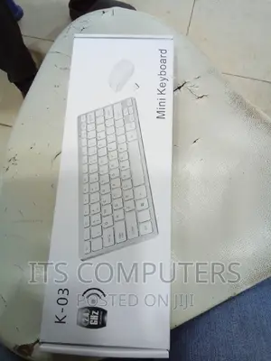 K-03 Mini Wireless Keyboard and Mouse (White and Black)
