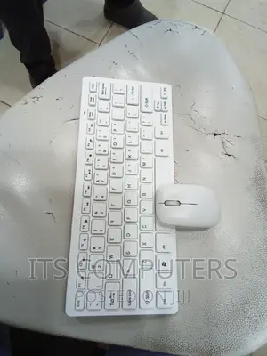 K-03 Mini Wireless Keyboard and Mouse (White and Black)