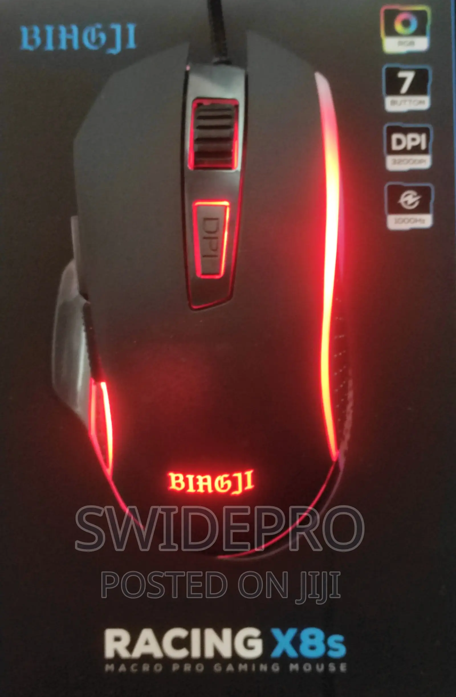 Racing X8s Super Fast RGB Gaming Mired Mouse