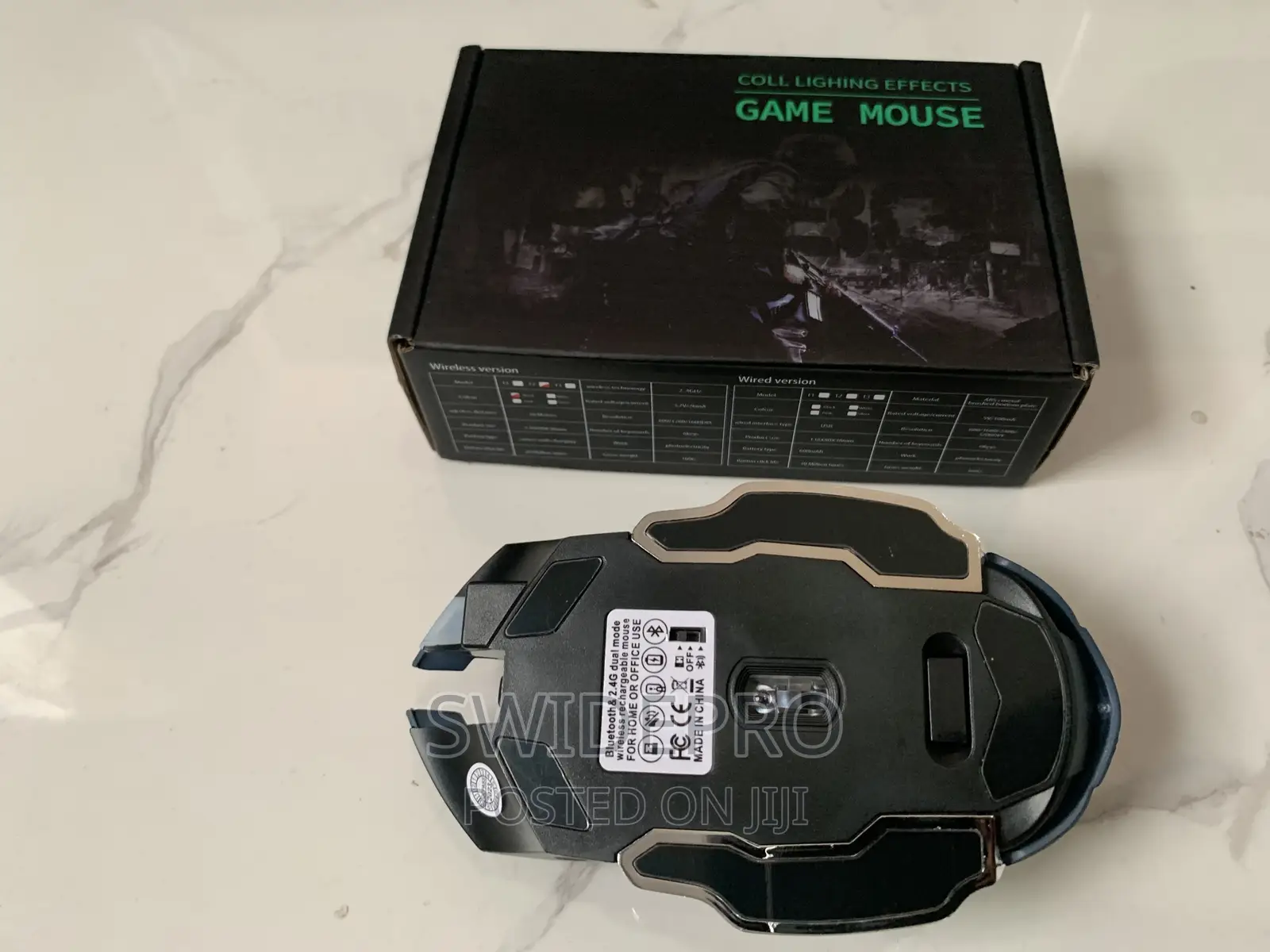 Rechargeable Silent Wireless Bluetooth Gaming Mouse RGB