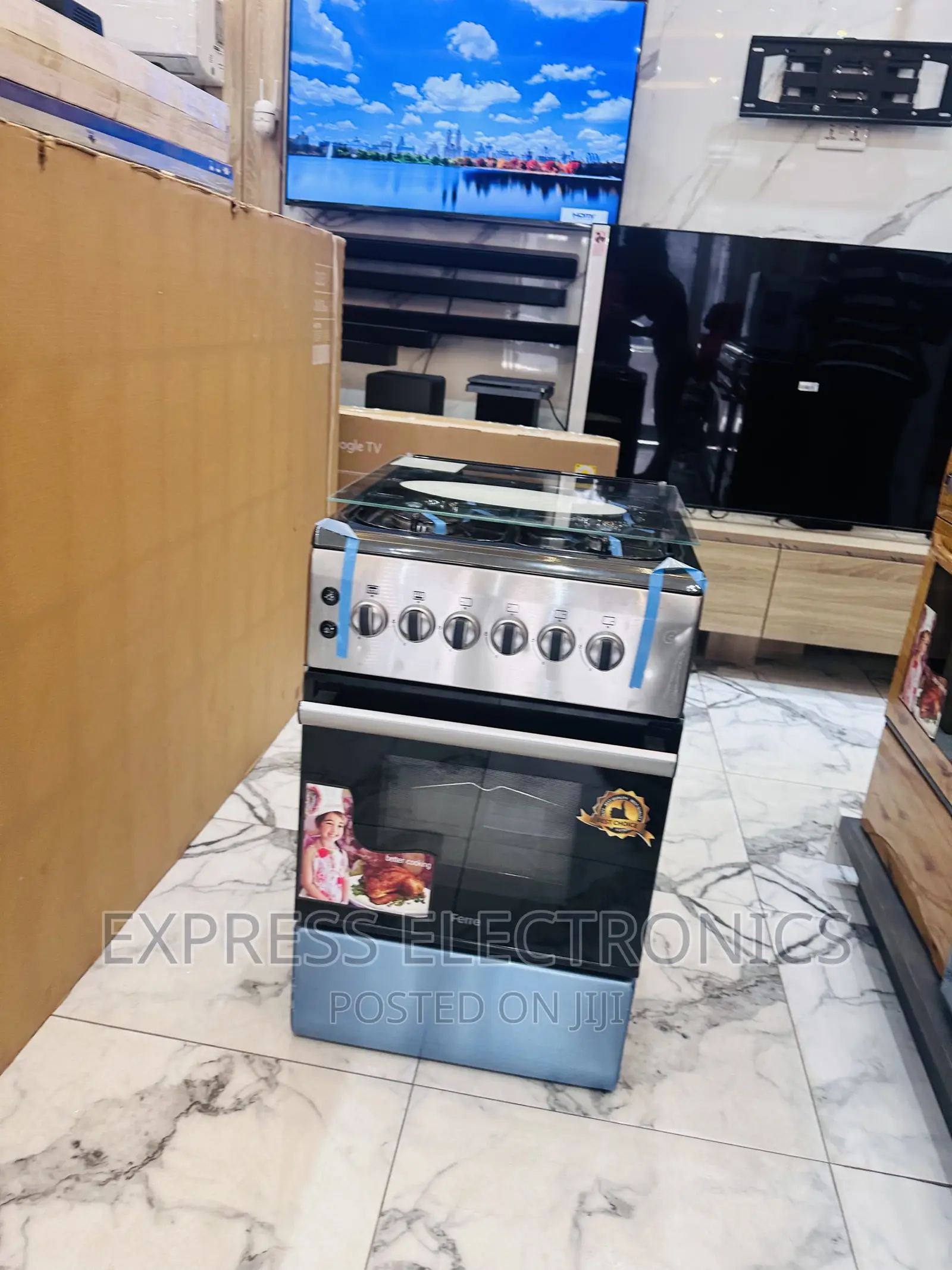 Zealous Sleek New Gas Cooker Oven 50/60 4burner