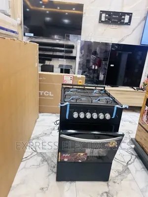 Volcano. Black. Gas Cooker. 4burner.