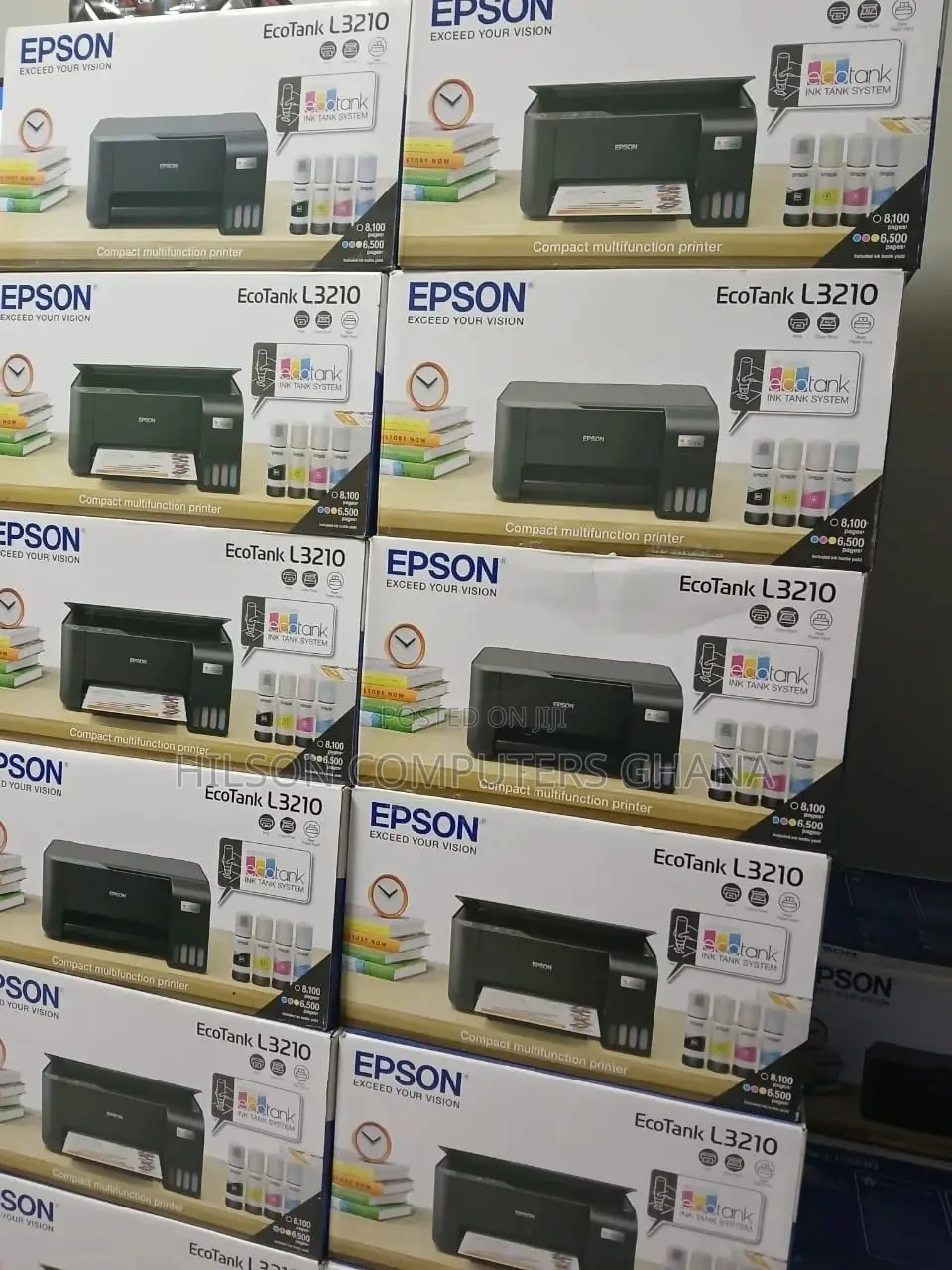 Epson Ecotank L3210 A4 All-in-One Ink Tank Printer – Black