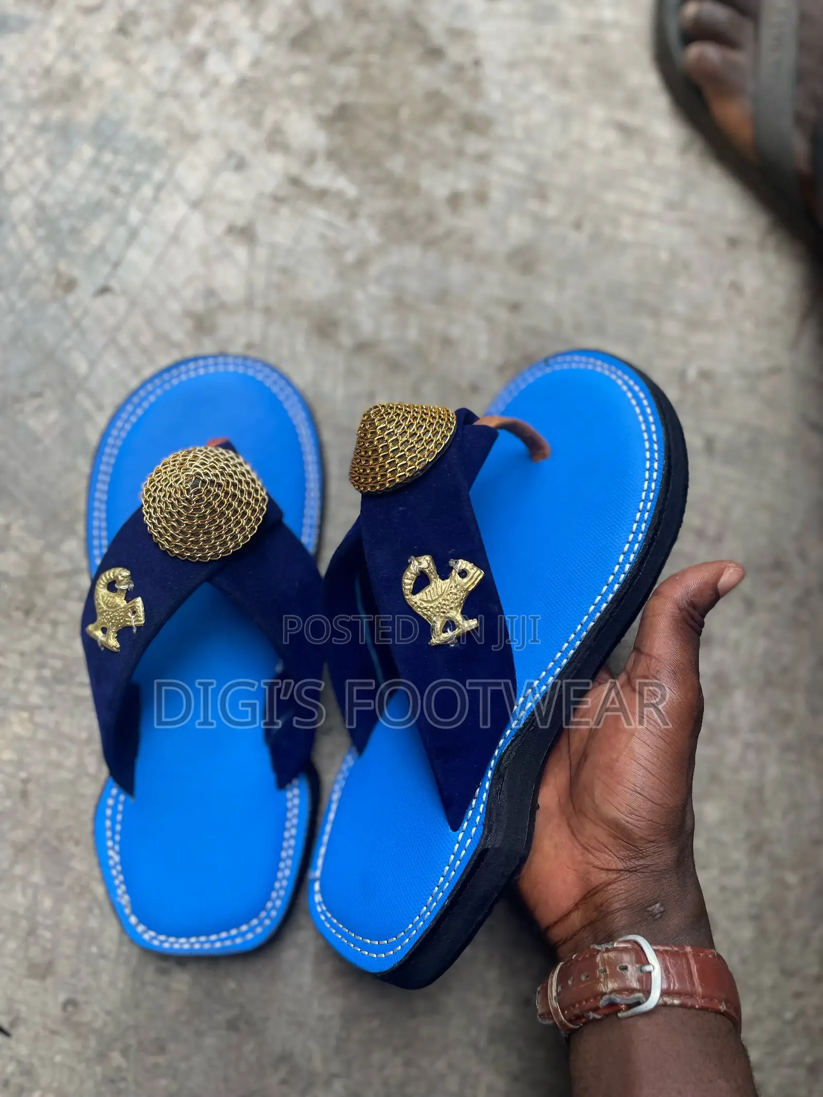 Blue Ahenema/ Chawchaw Slippers