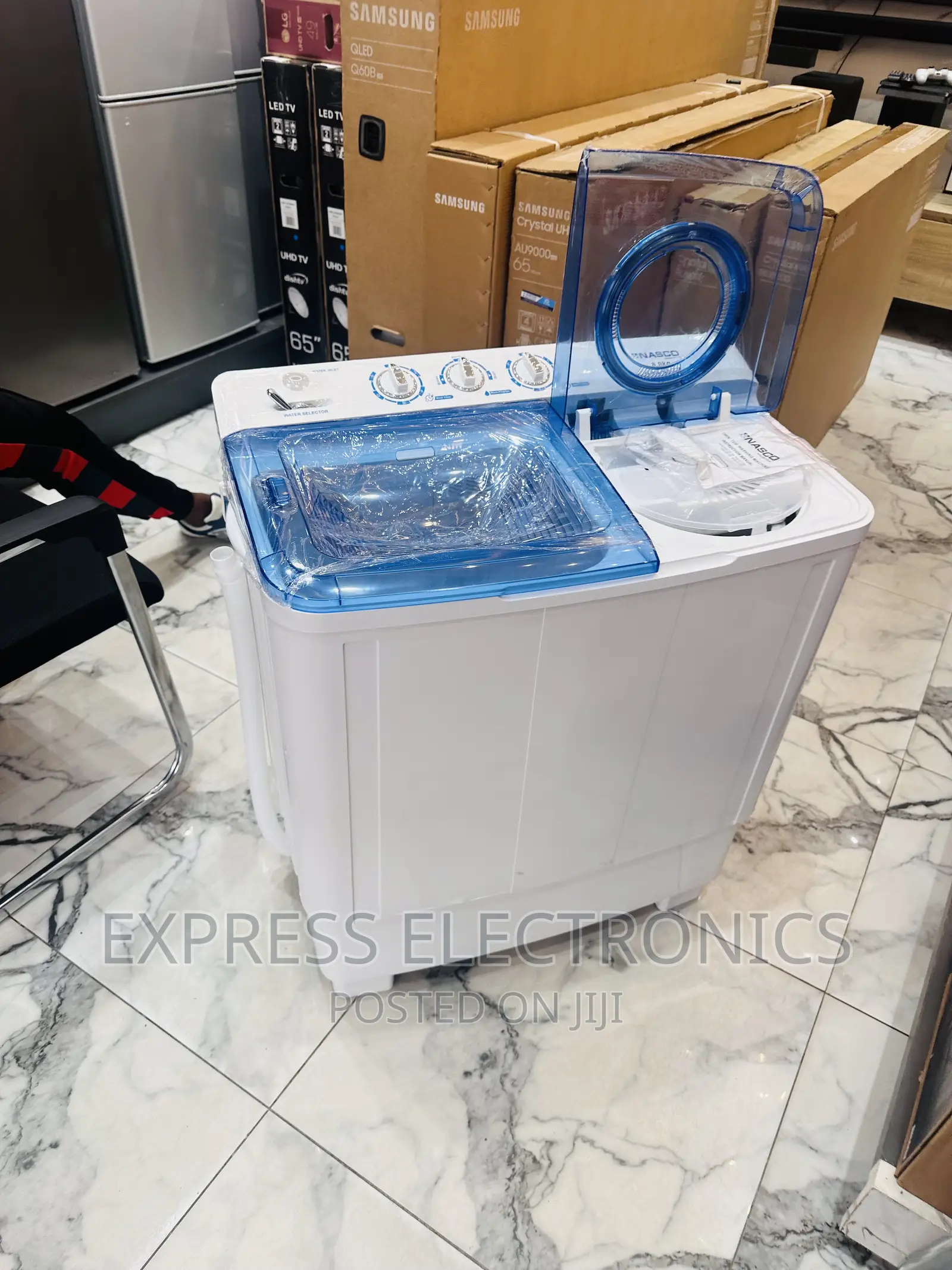 Grab a Deal on 8kg Topload Washing Machine Nasco White