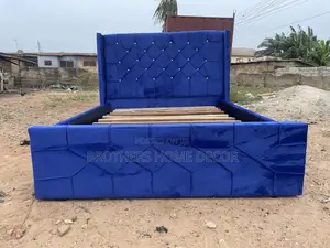 Bedframe 54x75 Double Bedframe Dark Blue