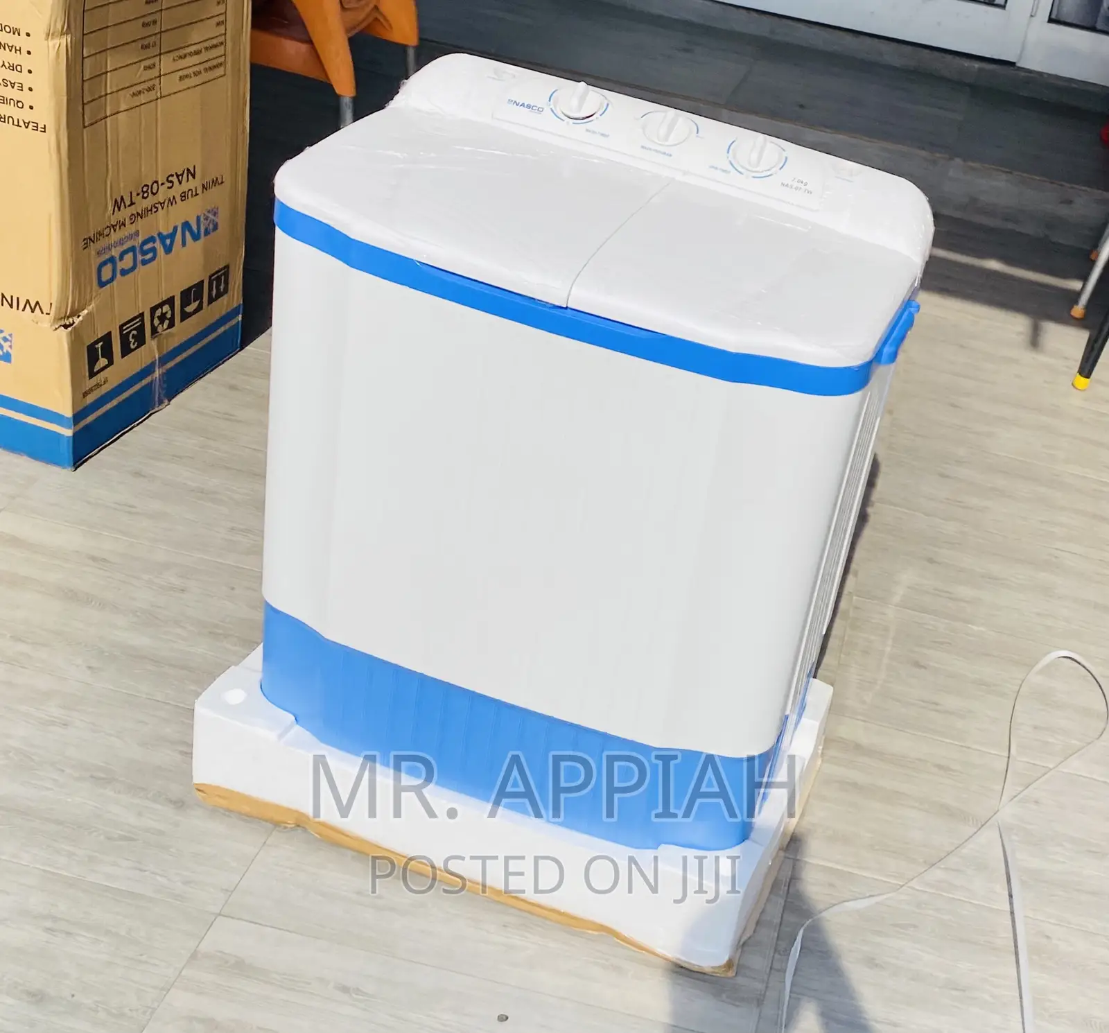 Quality Nasco 7kg Twin Tub Electric Washing Machine.