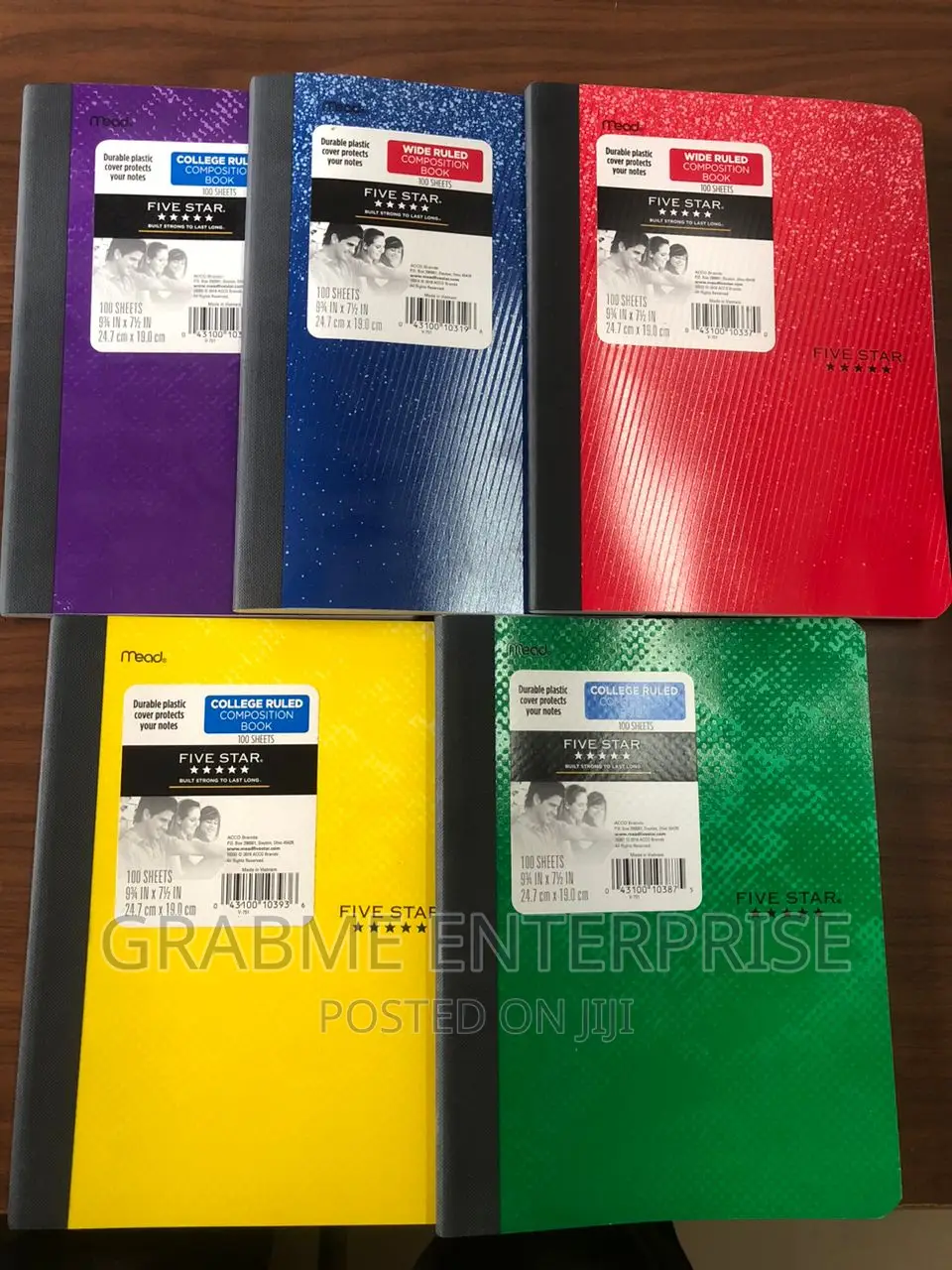 American 5 Star College Notebook