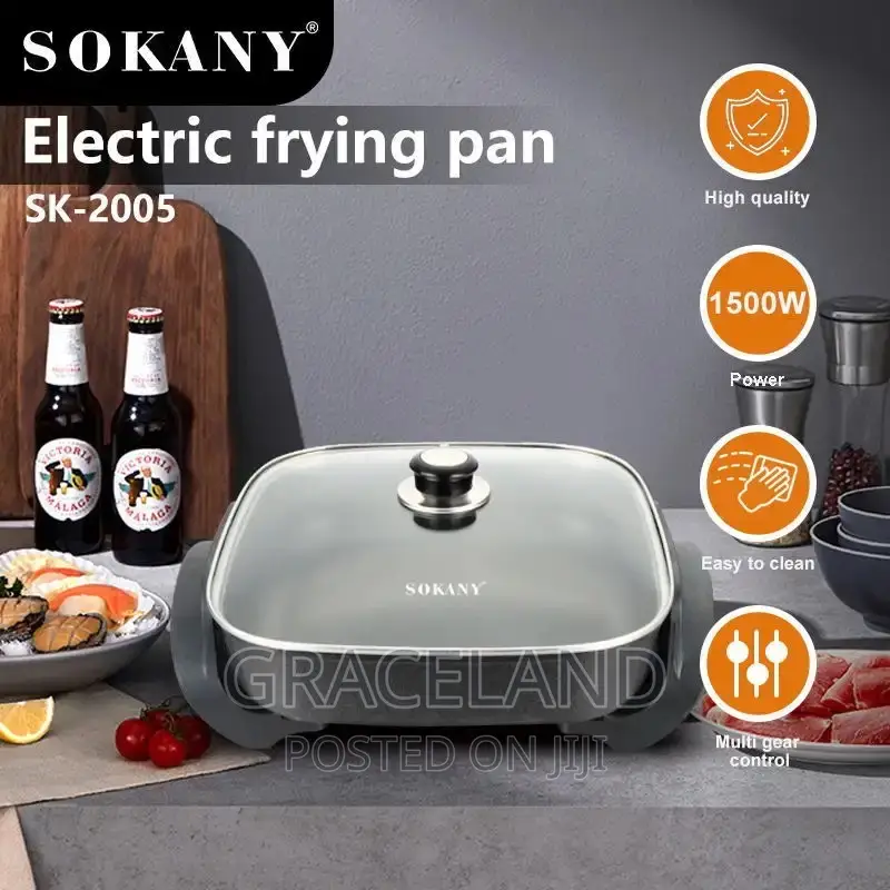 This Is Original SOKANY Electric Frying Pan Non-Stick Pot