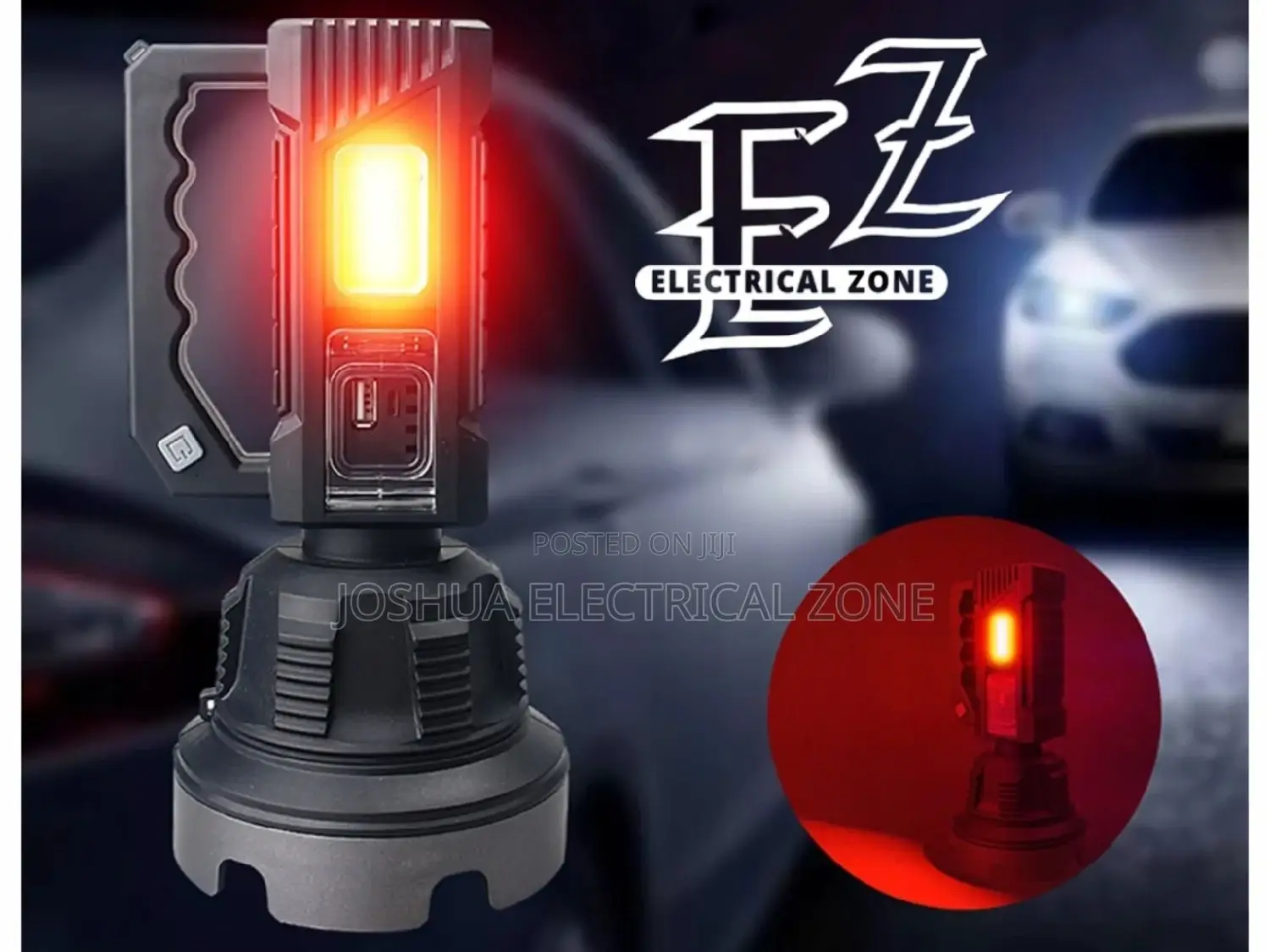 Spotlight Flashlight, Security Rechargeable High Lumens Led
