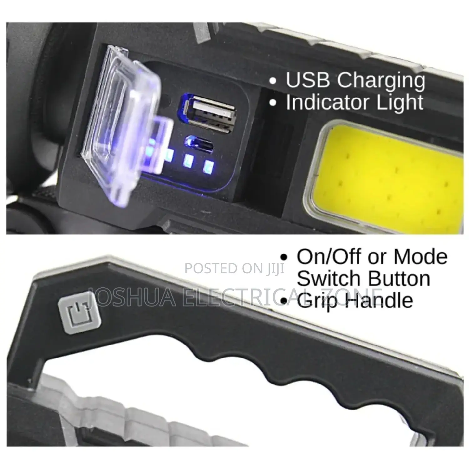 Spotlight Flashlight, Security Rechargeable High Lumens Led