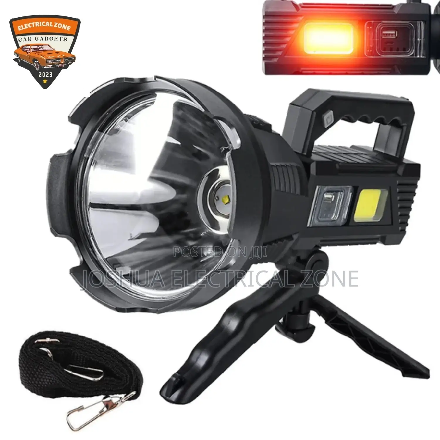 Spotlight Flashlight, Security Rechargeable High Lumens Led