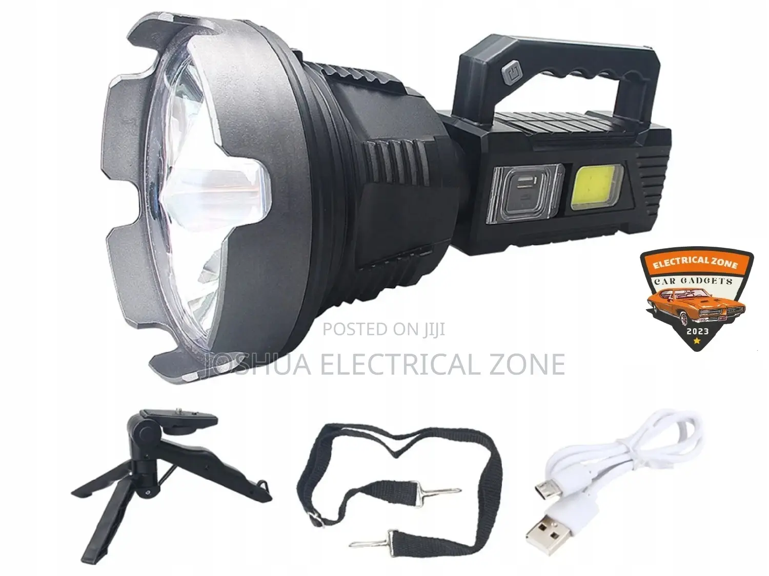 Spotlight Flashlight, Security Rechargeable High Lumens Led