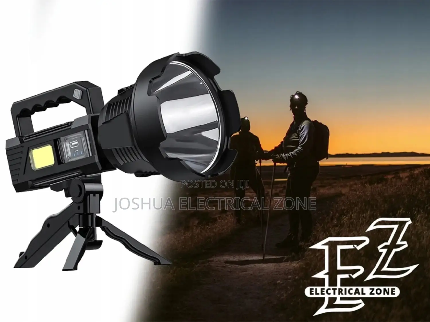 Spotlight Flashlight, Security Rechargeable High Lumens Led