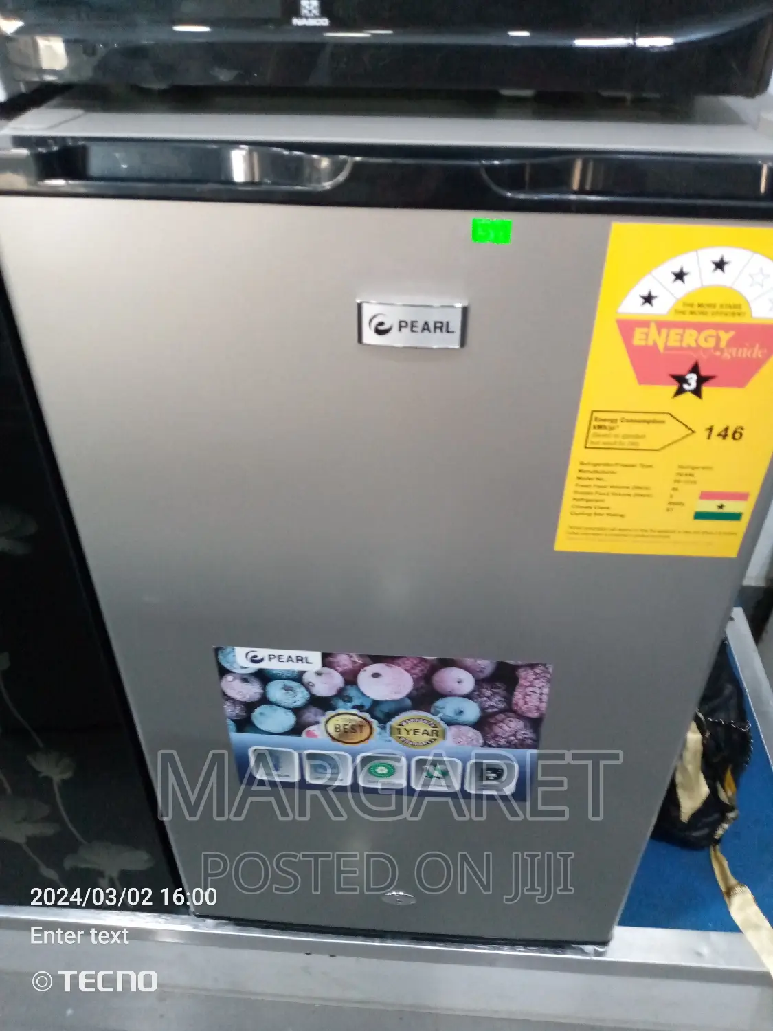 Pearl Table Top Fridge 89 Littres