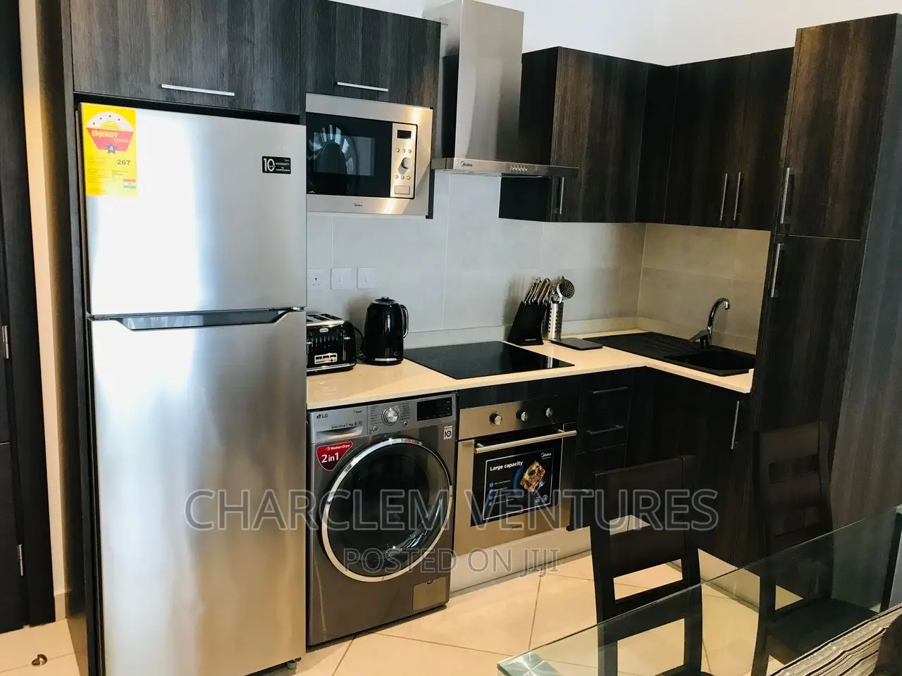 Furnished 1bdrm Apartment in Charclem Ventures, Cantonments for rent