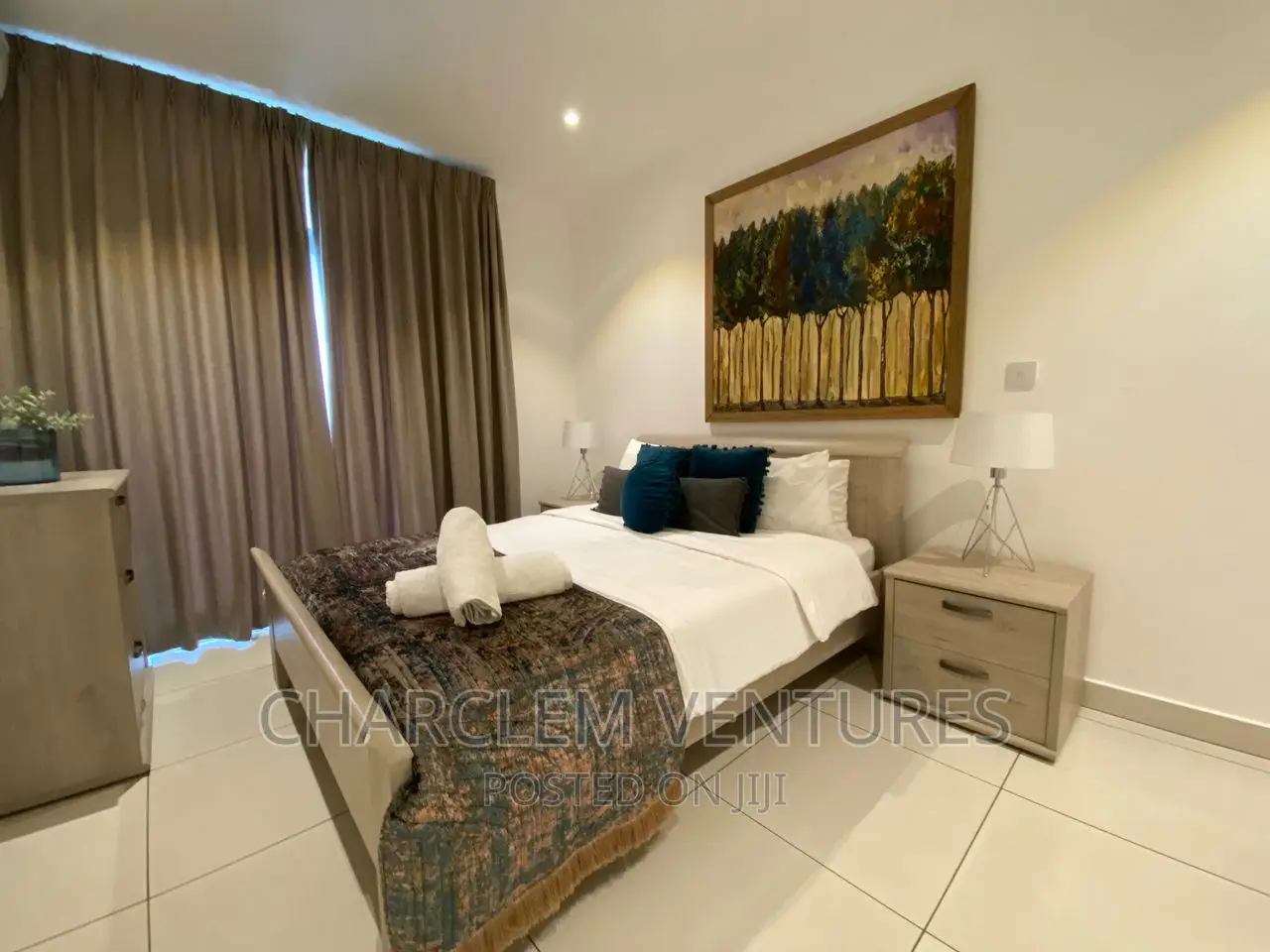 Furnished 1bdrm Apartment in Charclem Ventures, Cantonments for rent