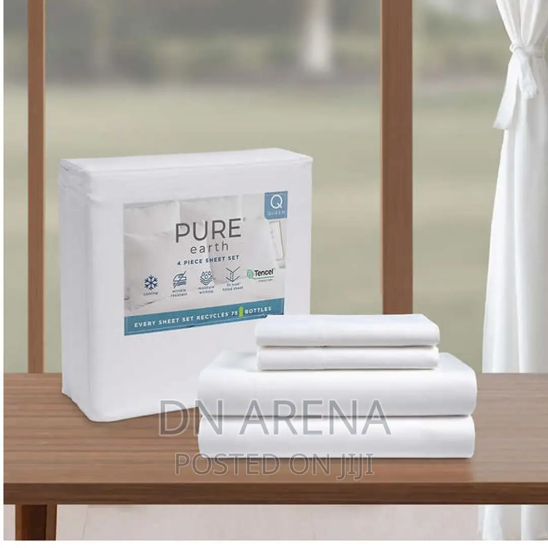 300 Count Pure Earth Tencel Blend 4-Piece Sheetsetking Size