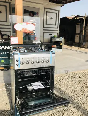 Glass Lid Gray 50x60 Oven With Grill Ferre 4 Gas Cooker