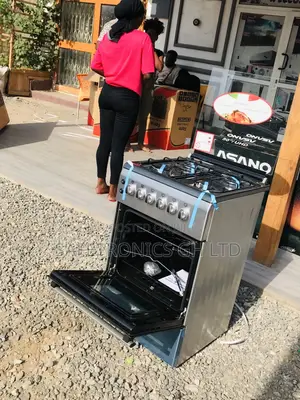50x60 Oven With Grill Ferre Gray Glass Lid 4 Gas Cooker