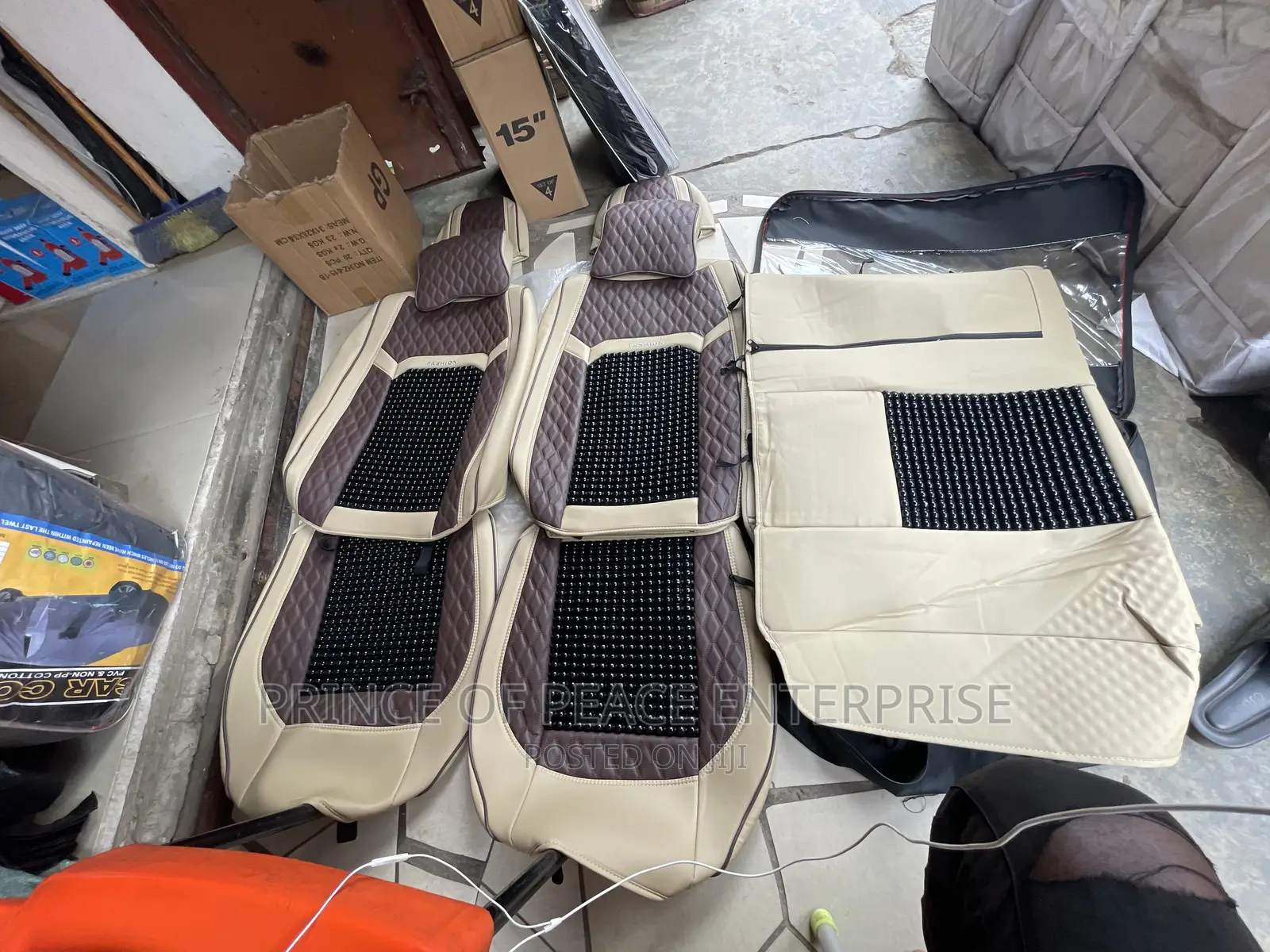 Luxury Seat Covers Complete With Massaging Beads