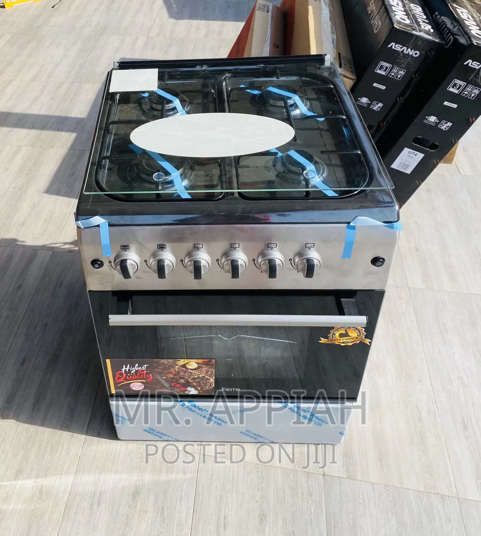 Shop Classic Ferre 60x60 Auto Ignition 4 Gas Burner(Gray).