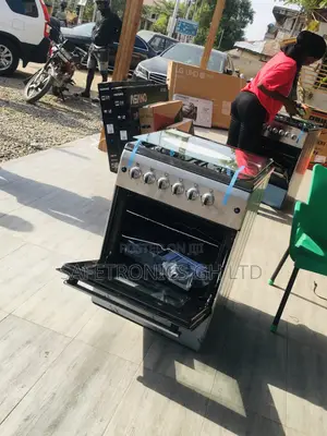 Ferre 4 Gas Cooker 60x60 Oven With Grill Gray