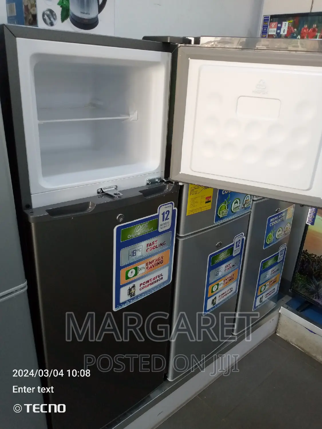 Nasco 138 Littres Double Door Fridge