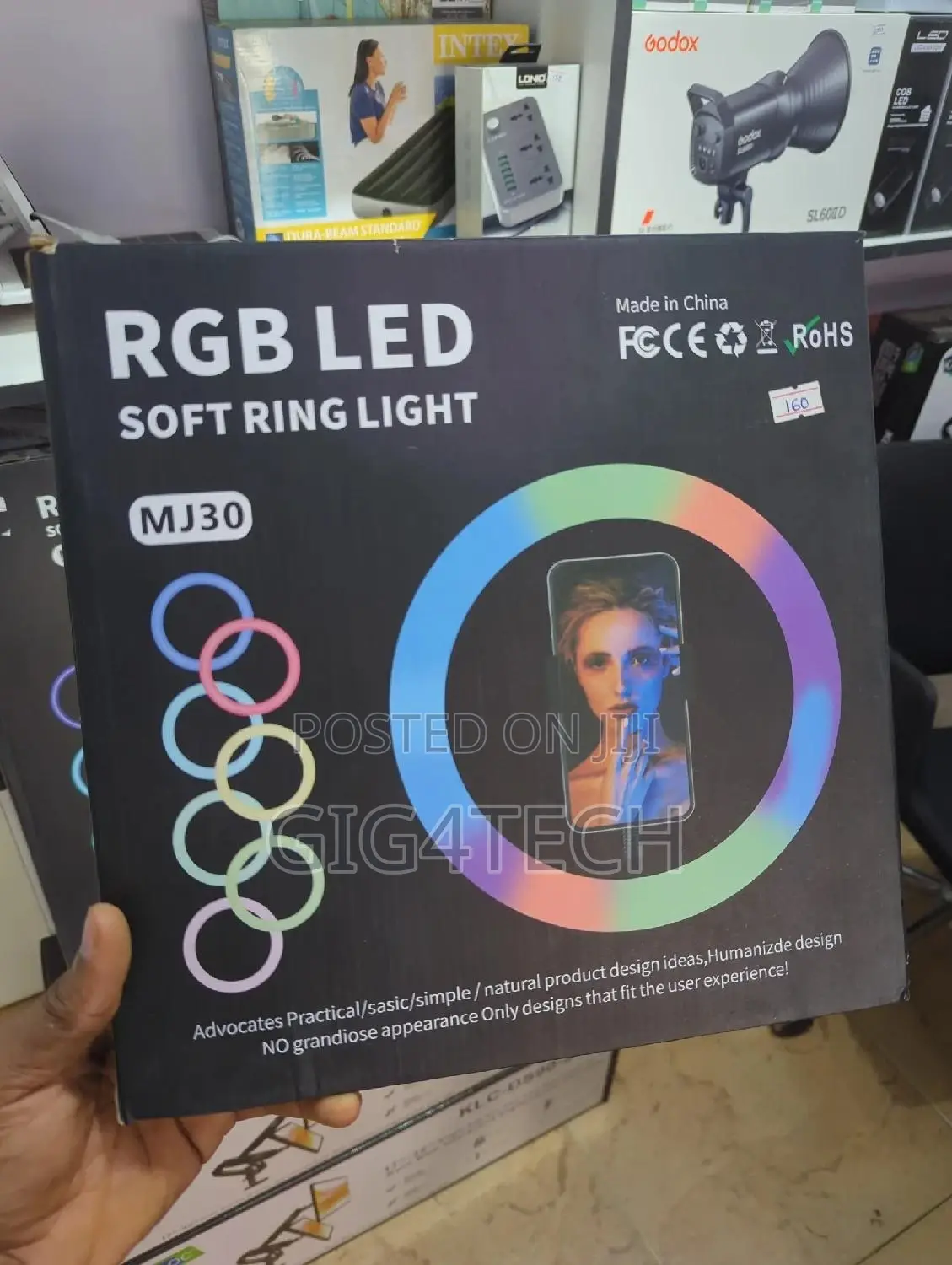 12 Inch RGB Soft Ring Light Mj30