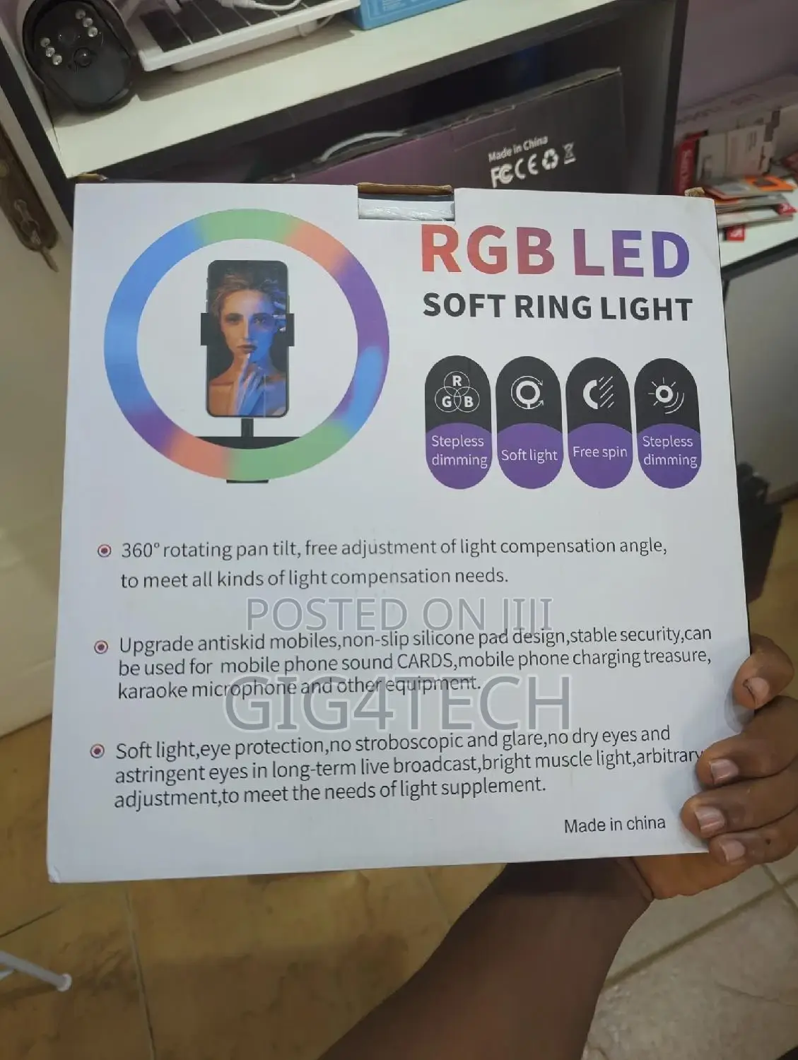 12 Inch RGB Soft Ring Light Mj30