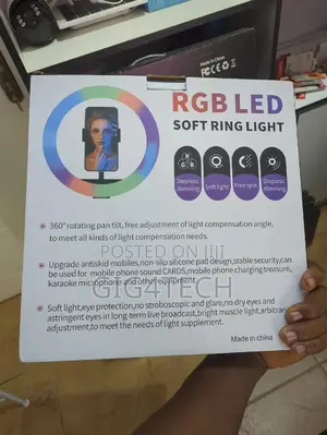 12 Inch RGB Soft Ring Light Mj30