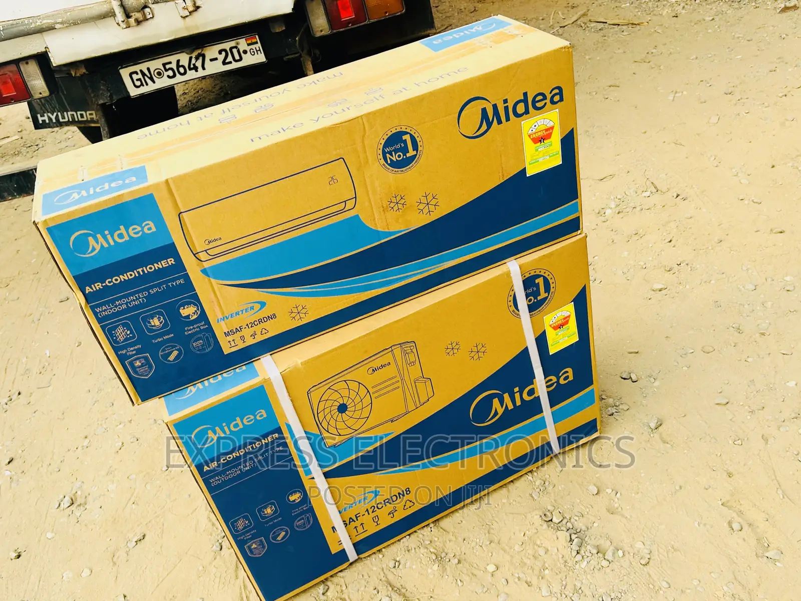 Brand New White Midea Sleek 1.4ho Split Inverter