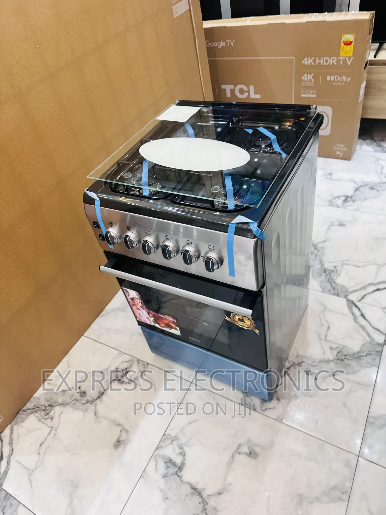50/60 Gas Cooker Oven Grill 4burner Oven Ferre Ignition